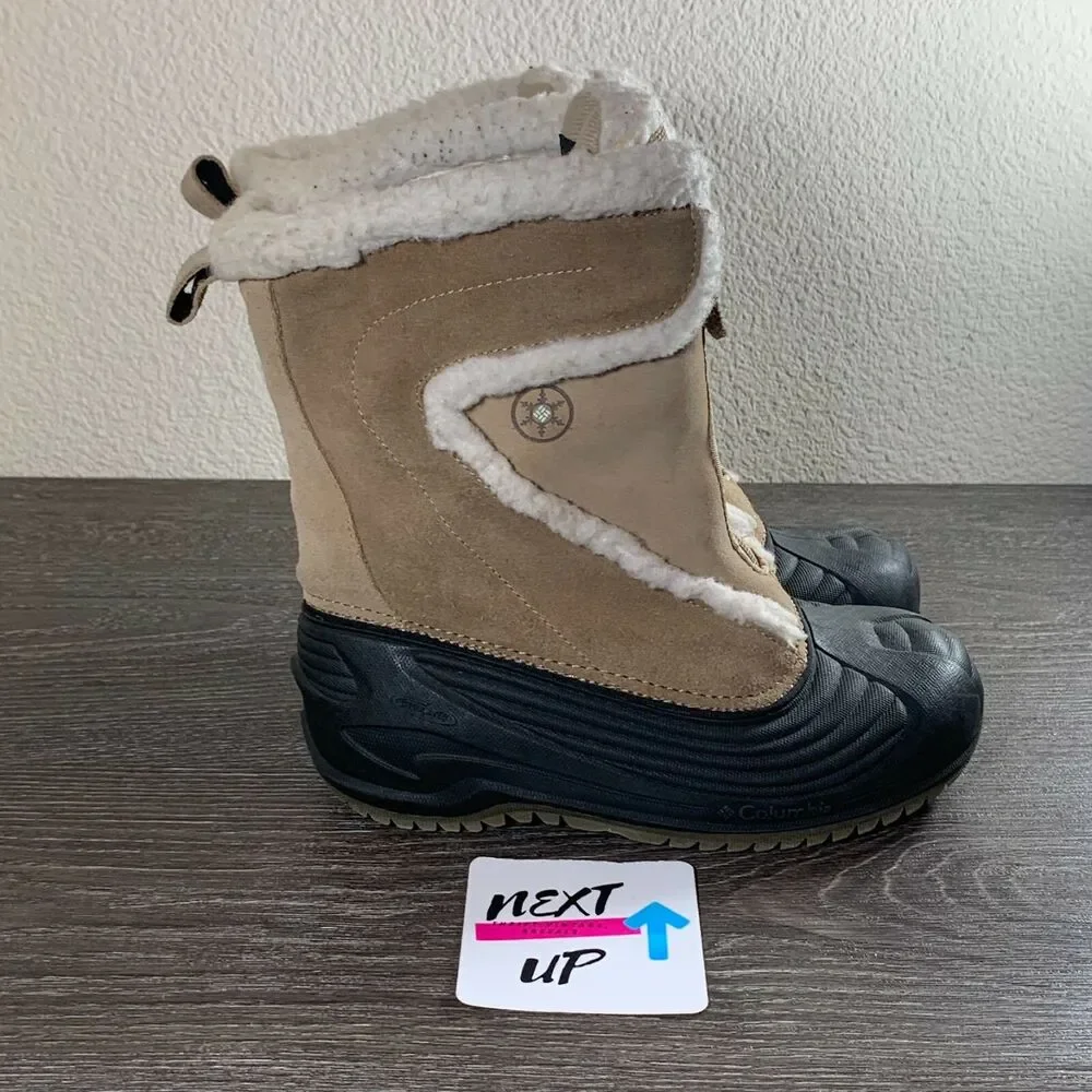 Unisex Little Kids sz 3-Columbia Zip Up Waterproof Insulated Winter Snow Boots